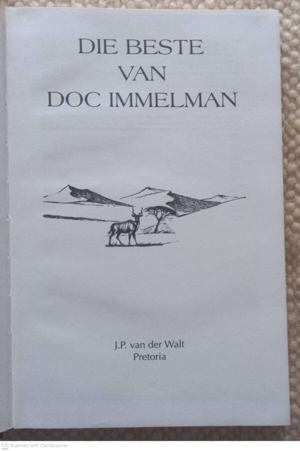 Die Beste Van Doc Immelman secondhand book