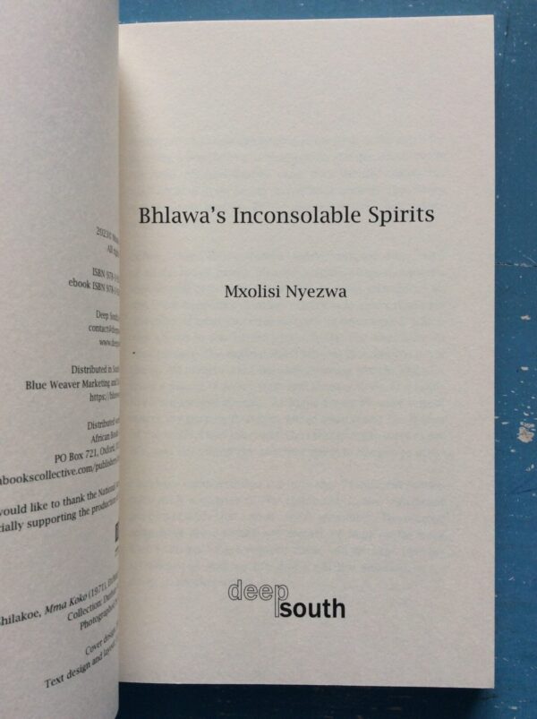 Bhlawa’s Inconsolable Spirits – Mxolisi Nyezwa secondhand book