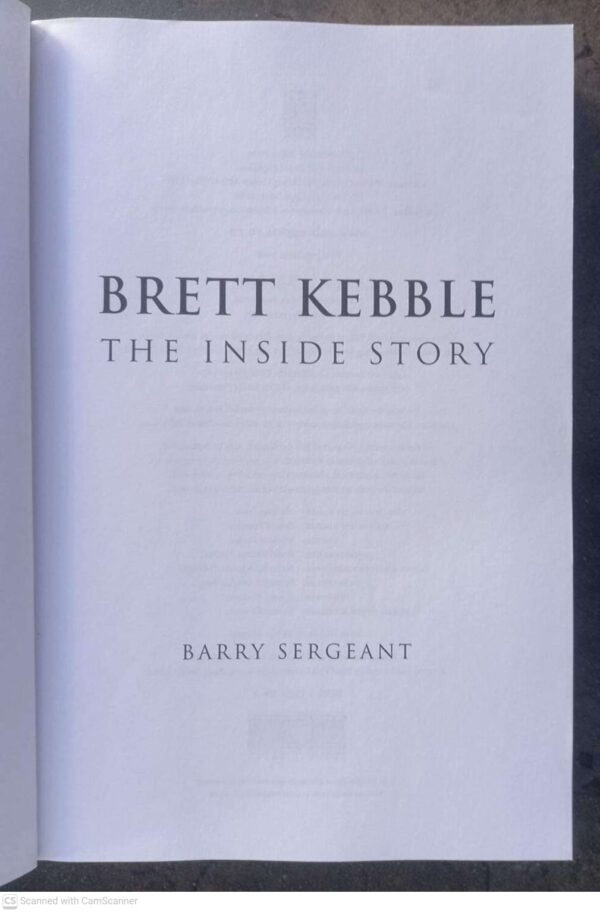 Brett Kebble: The Inside Story — Barry Sergeant secondhand book