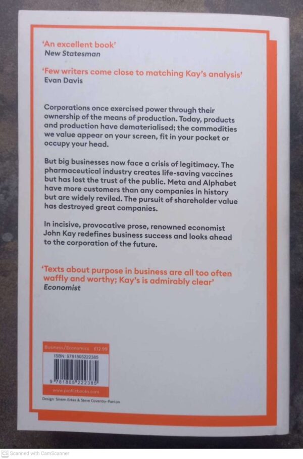 The Corporation In The Twenty-First Century — John Kay secondhand book