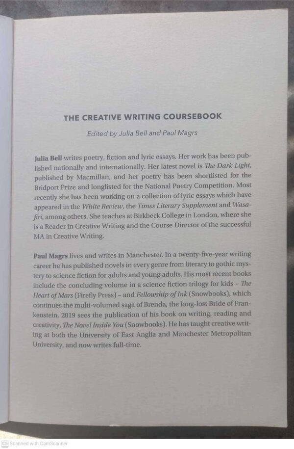 The Creative Writing Coursebook — Julia Bell, Paul Magrs secondhand book