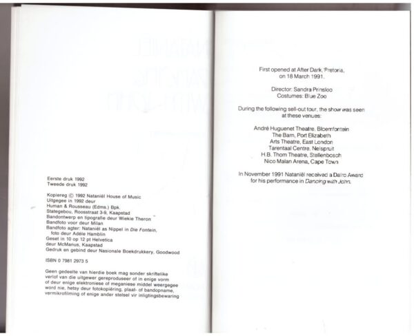 Dancing With John — Nataniël secondhand book