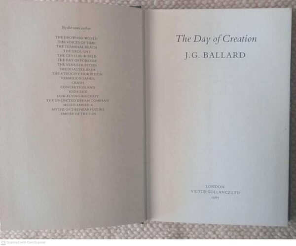 The Day Of Creation — J. G. Ballard secondhand book