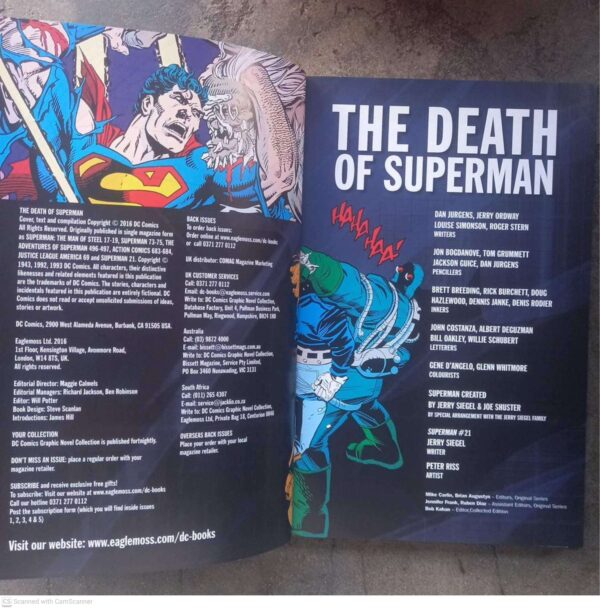 Death of Superman4 Superman: The Death Of Superman (DC Comics Graphic Novel Collection, Vol. 16) secondhand book