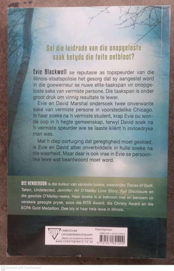 Die Verdagte — Dee Henderson secondhand book