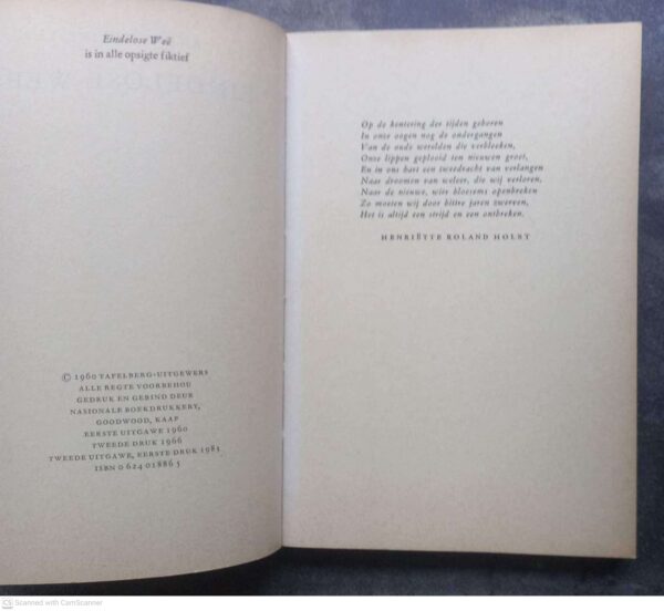 Eindelose Weë – André P. Brink secondhand book