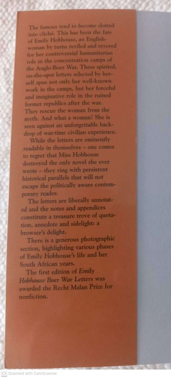 Emily Hobhouse: Boer War Letters — Rykie Van Reenen secondhand book