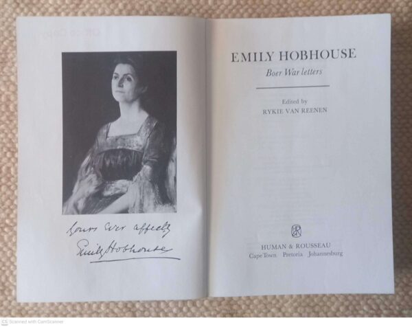 Emily Hobhouse: Boer War Letters — Rykie Van Reenen secondhand book