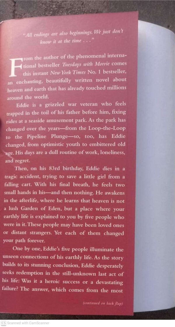 The Five People You Meet In Heaven – Mitch Albom secondhand book