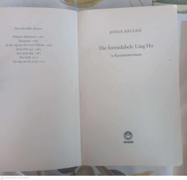 Die Formidabele Ling Ho — Johan Kruger secondhand book
