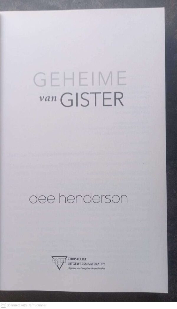 Geheime Van Gister — Dee Henderson secondhand book