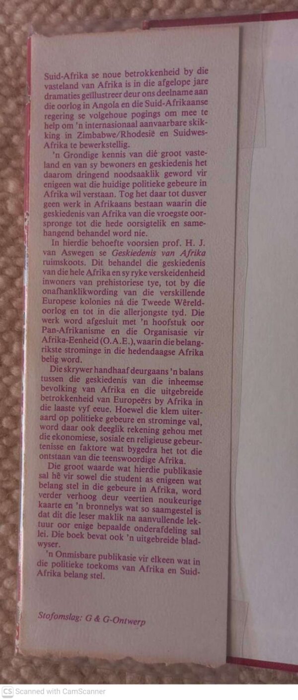 Geskiedenis Van Afrika: Van Die Vroegste Oorspronge Tot Onafhanklikheid. — H. J. Van Aswegen secondhand book