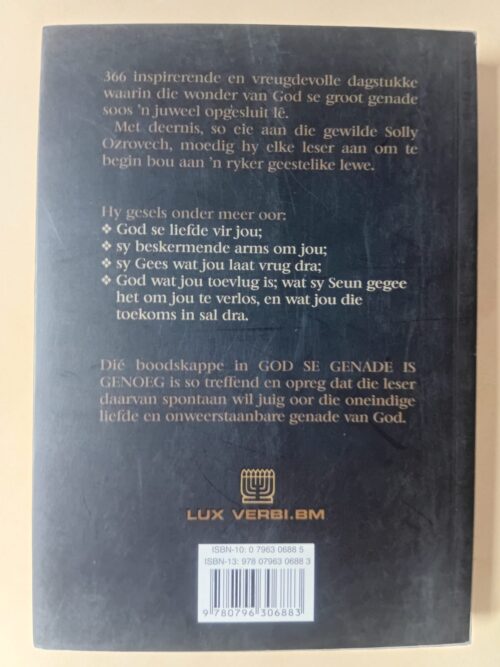 God Se Genade Is Genoeg – Solly Ozrovech secondhand book