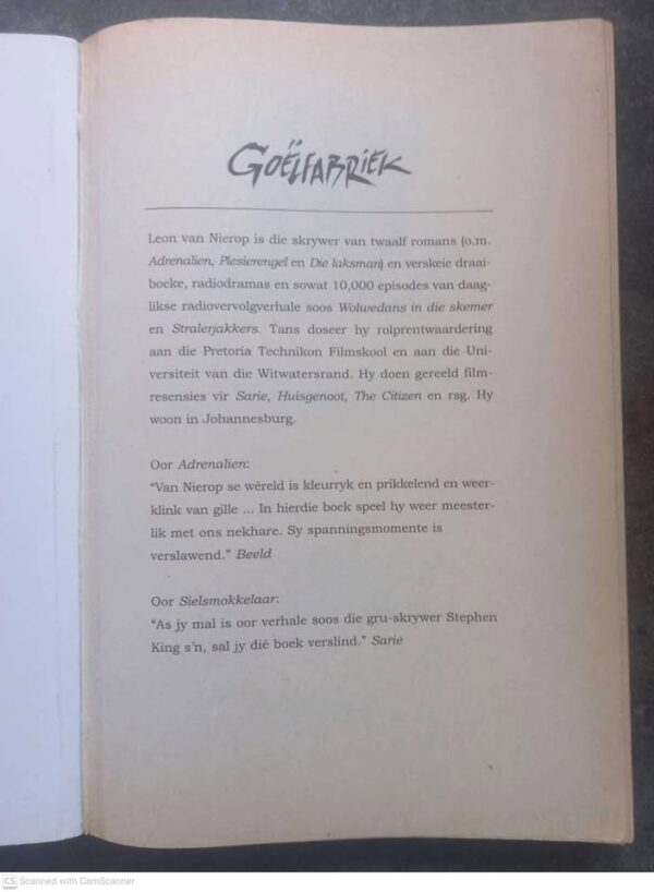 Goëlfabriek — Leon van Nierop secondhand book