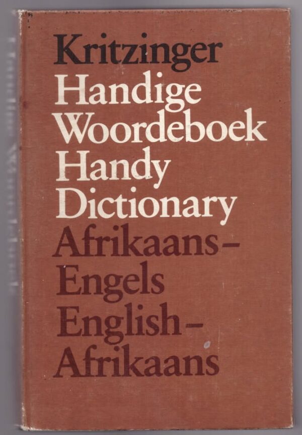 Handige Woordeboek: Afrikaans-Engels / Engels-Afrikaans — M. S. B. Kritzinger secondhand book