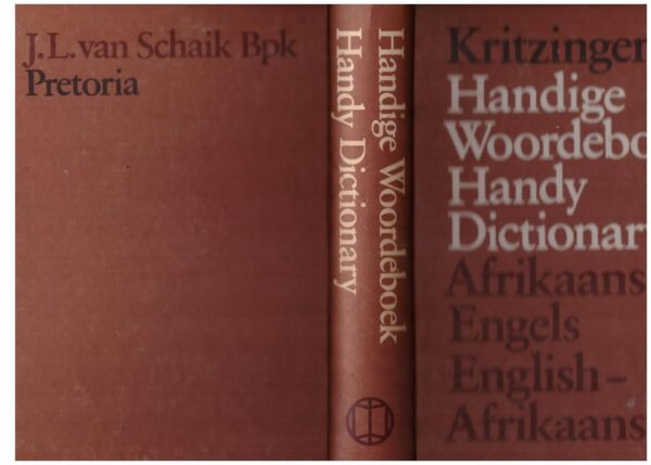 Handige Woordeboek: Afrikaans-Engels / Engels-Afrikaans — M. S. B. Kritzinger secondhand book