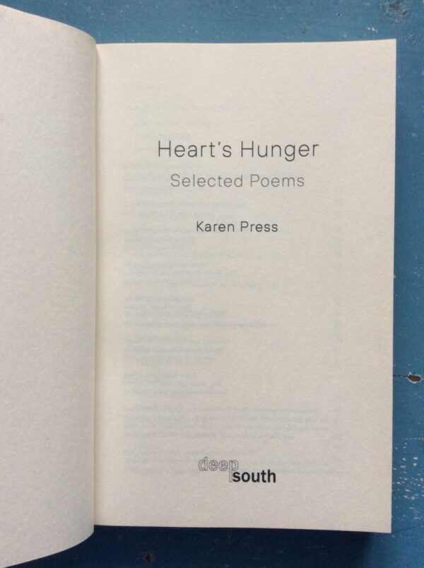 Heart’s Hunger: Selected Poems – Karen Press secondhand book