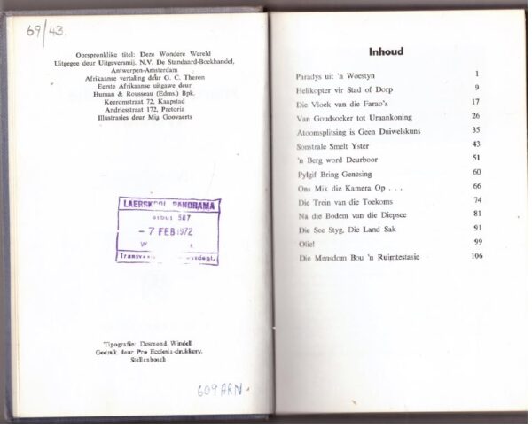 Hierdie Wonderlike Wêreld — Henri Arnoldus secondhand book