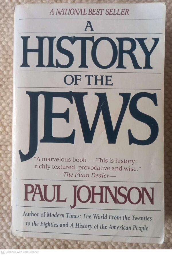 A History Of The Jews — Paul Johnson secondhand book