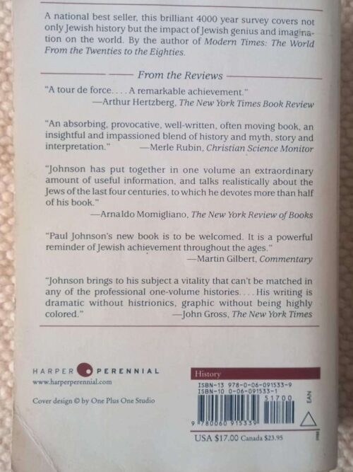 A History Of The Jews — Paul Johnson secondhand book