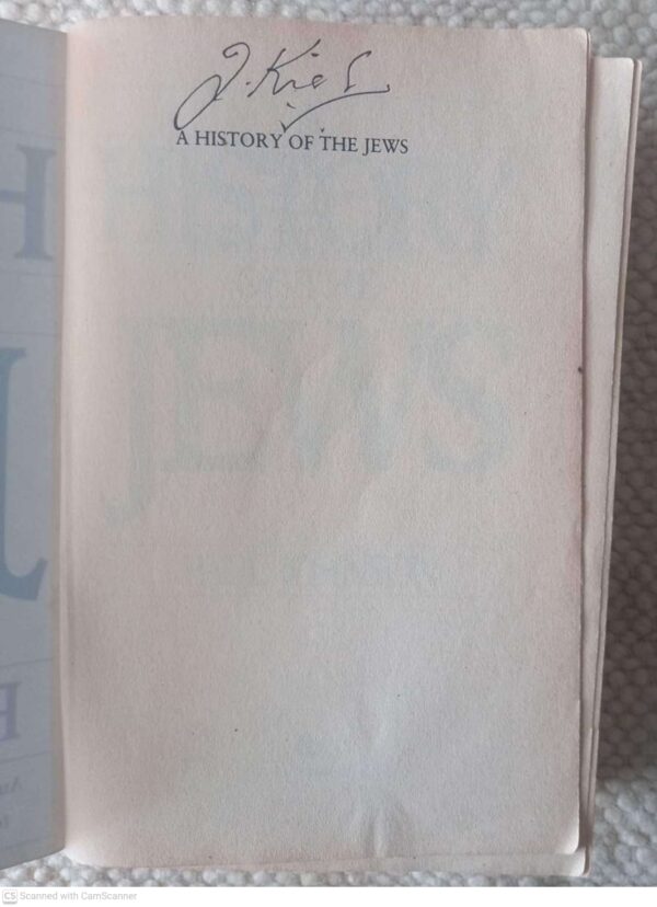 A History Of The Jews — Paul Johnson secondhand book