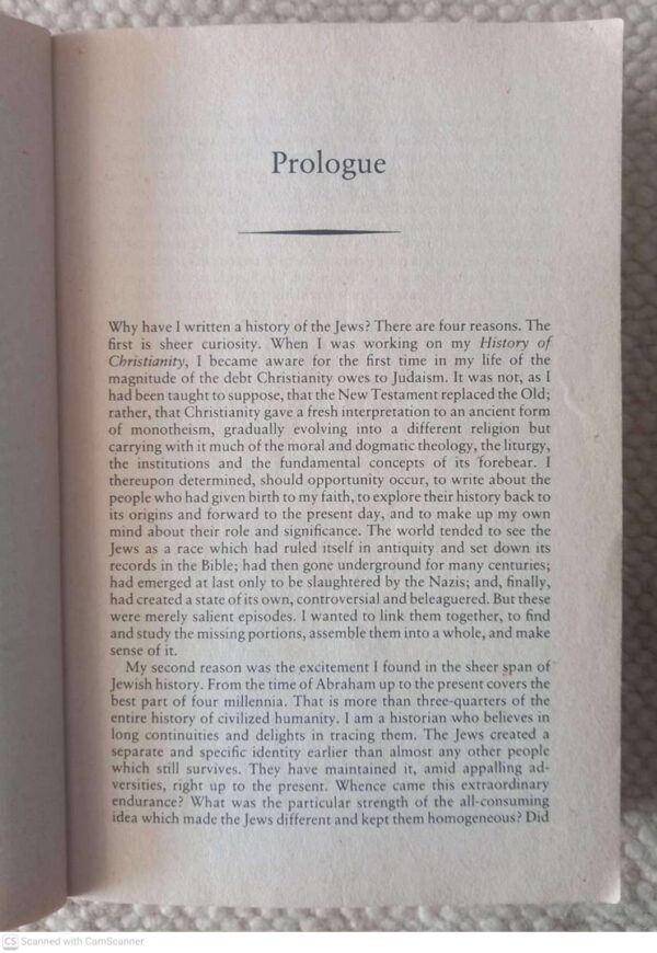 A History Of The Jews — Paul Johnson secondhand book