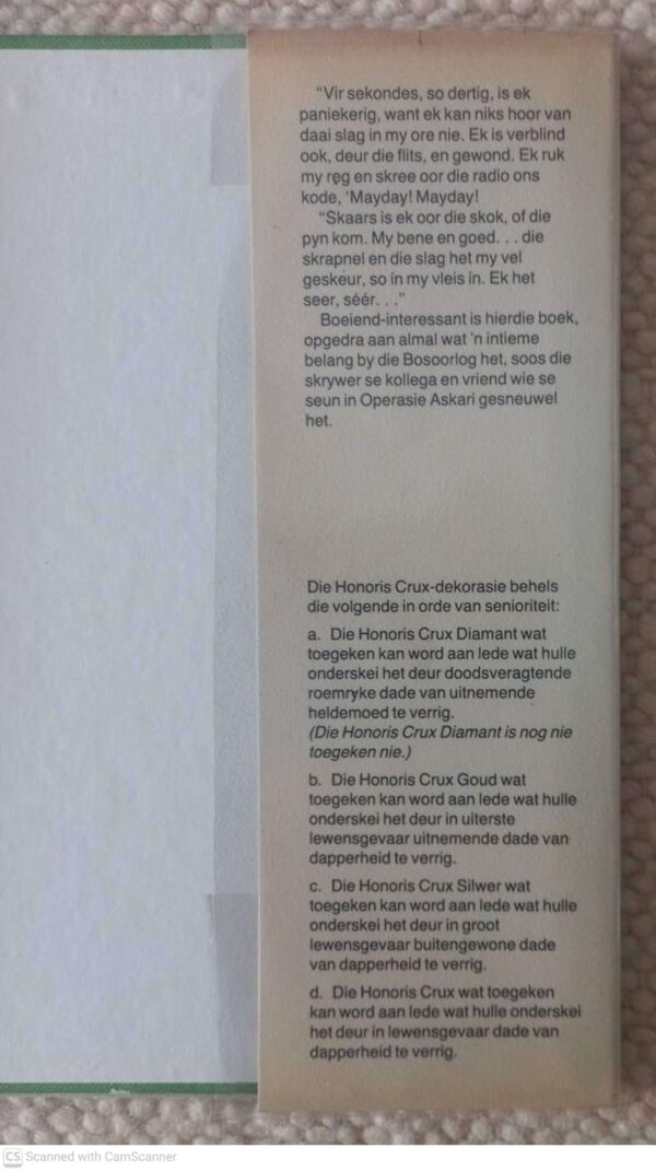 Honoris Crux4 Honoris Crux: Ons Dapperes II — At Van Wyk secondhand book