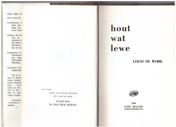 Hout Wat Lewe – Louis De Wohl secondhand book