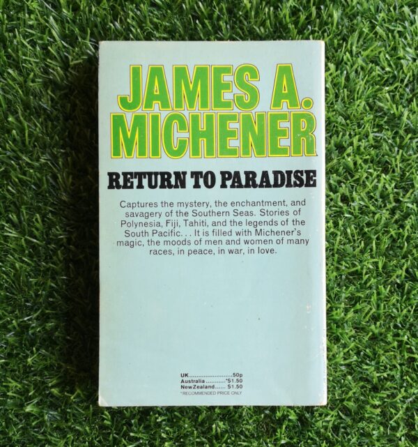 Return to Paradise – James A Michener secondhand book