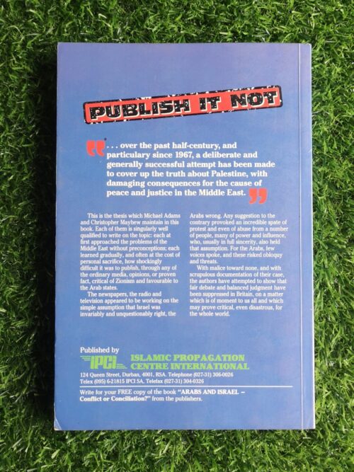 Publish It Not – Christopher Mayhew and Michael Adams secondhand book