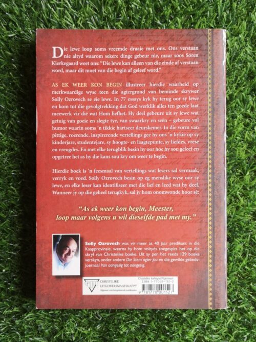 As Ek Weer Kon Begin – Solly Ozrovech secondhand book