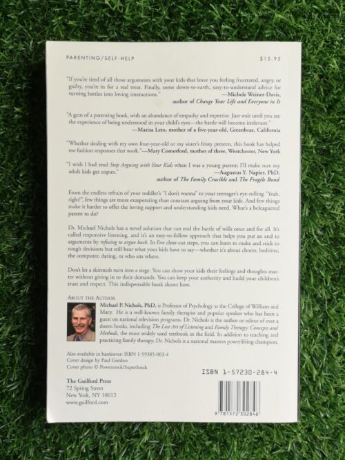 Stop arguing with your kids – Michael P. Nichols secondhand book