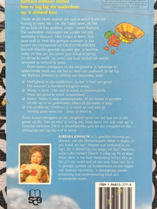 Erens tussen estrogeen en die ewigheid – Barbara Johnson secondhand book