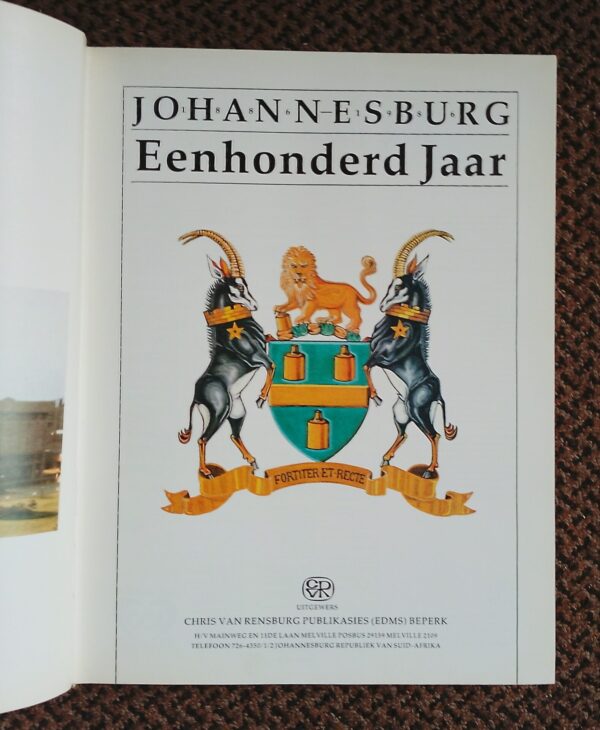 Johannesburg Eenhonderd Jaar secondhand book