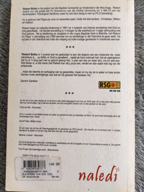 Pleisters Vir Die Siel – Riekert Botha secondhand book