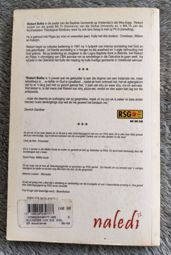 IMG_20260314_120432_edit_19029687319615 Pleisters Vir Die Siel – Riekert Botha secondhand book