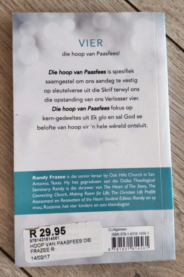Die Hoop Van Paasfees – Randy Frazee secondhand book