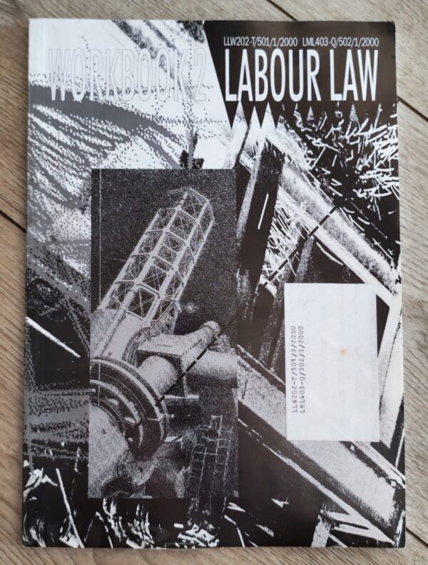 IMG_20260327_163828_edit_29106087190874 Labour Law: Workbook 2 – C. J. Garners Et Al. secondhand book