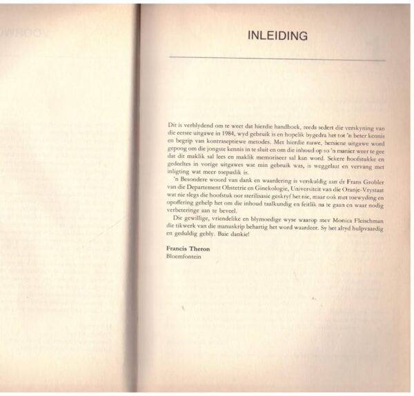 Kontrasepsie6 Kontrasepsie: Teorie En Praktyk — F. Theron, C.J.F. Grobler secondhand book