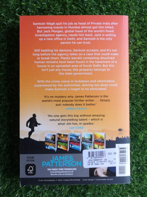 Private Delhi by James Patterson and Ashwin Sanghi secondhand book