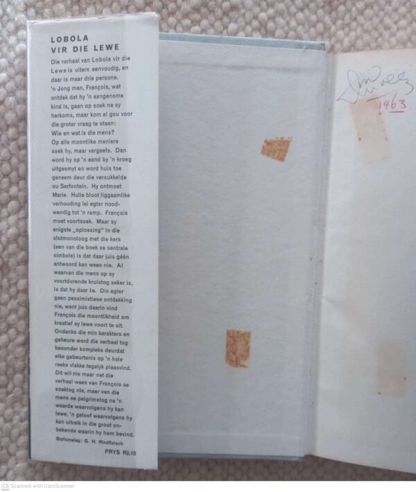 Lobola Vir Die Lewe — André P. Brink **1ste uitgawe** secondhand book