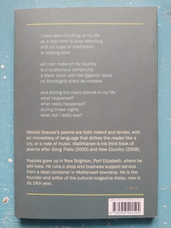 Malikhanye – Mxolisi Nyezwa secondhand book