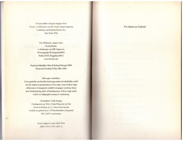 Op Pad Met Mandela4 Op Pad Met Mandela: 15 Lewenslesse — Richard Stengel secondhand book