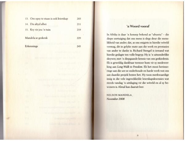 Op Pad Met Mandela6 Op Pad Met Mandela: 15 Lewenslesse — Richard Stengel secondhand book