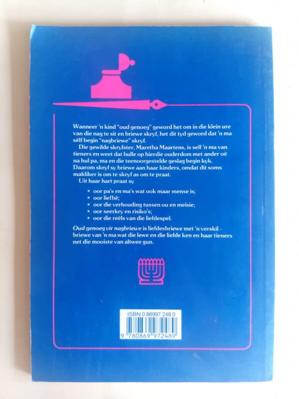 Oud Genoeg Vir Nagbriewe – Maretha Maartens secondhand book