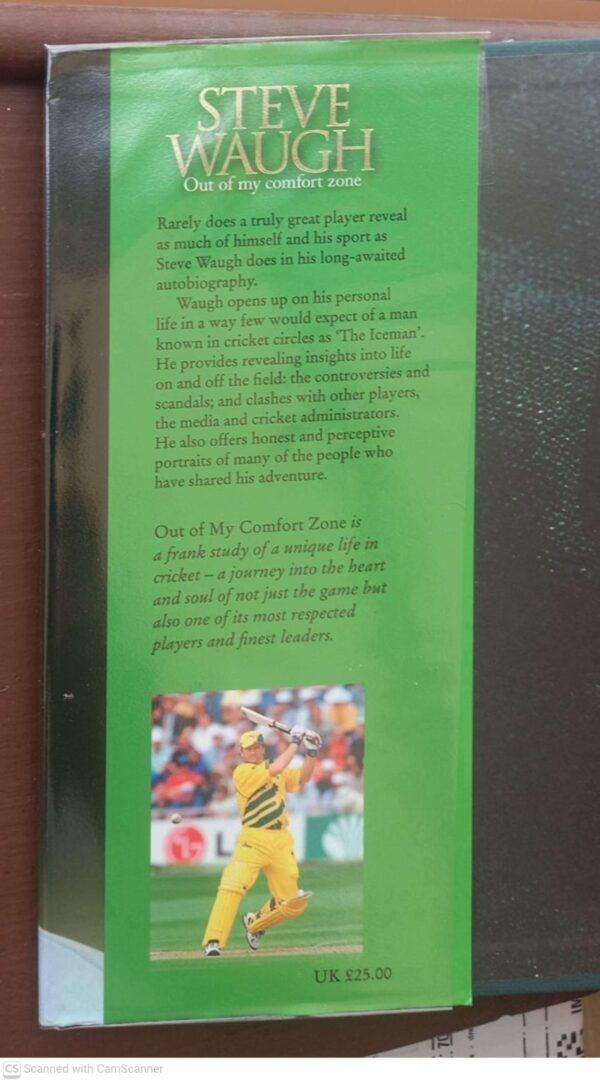 Out of My Comfort Zone3 Out Of My Comfort Zone: The Autobiography — Steve Waugh secondhand book