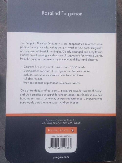 The Penguin Rhyming Dictionary — Rosalind Fergusson secondhand book