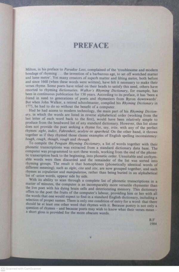 The Penguin Rhyming Dictionary — Rosalind Fergusson secondhand book