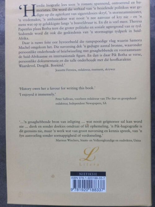 Pik Botha En Sy Tyd — Theresa Papenfus secondhand book