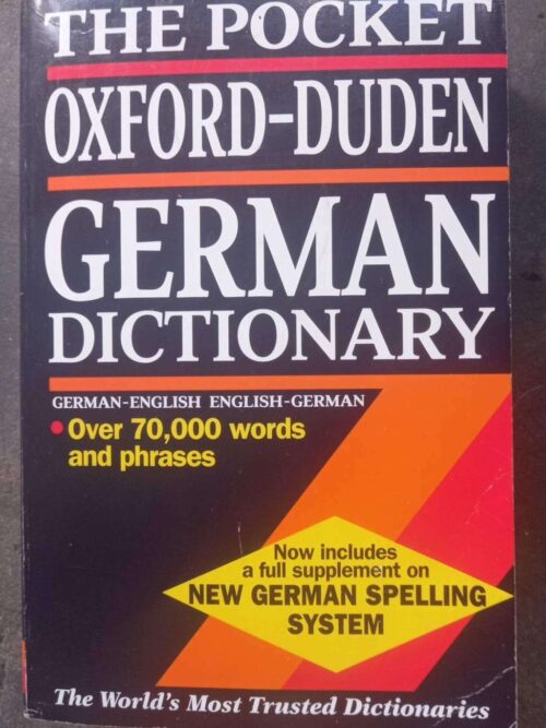 Pocket Oxford-Duden German Dictionary1 The Pocket Oxford-Duden German Dictionary secondhand book